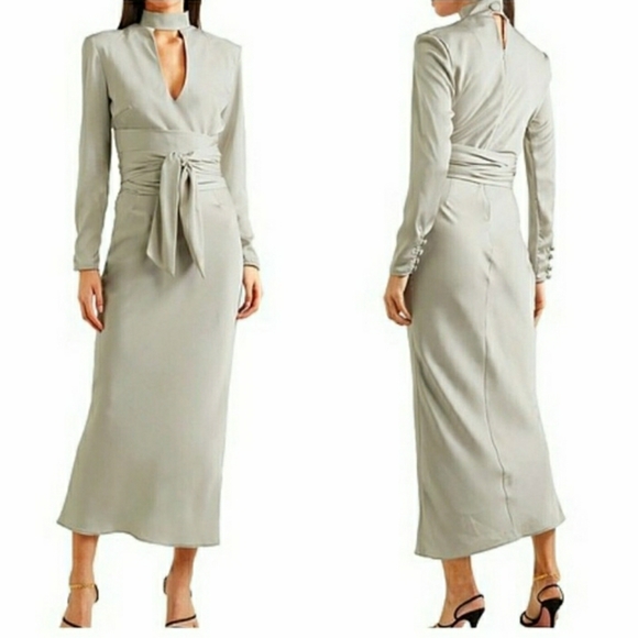 NWOT $189 The Line by K Porter Satin Belted Wrap - Picture 1 of 2